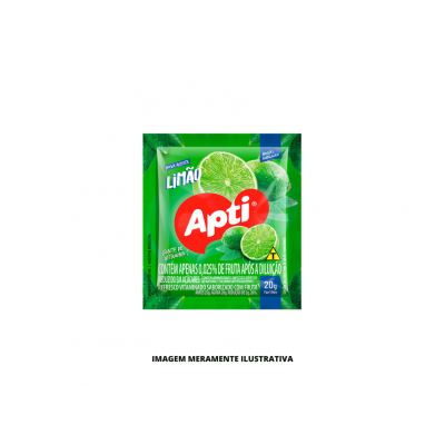 REFRESCO EM PO - APTI - 20g LIMAO - DP15